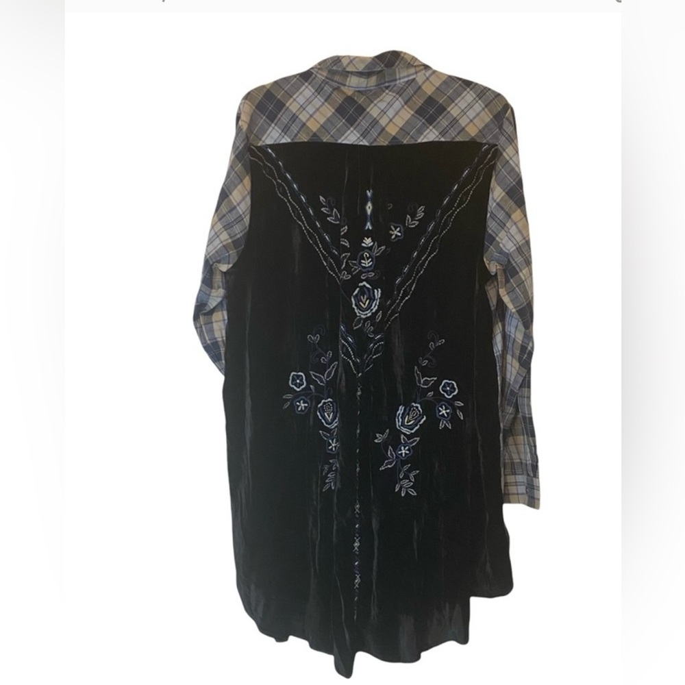 Kyla Seo Midnight Plaid Randi Shirt tunic